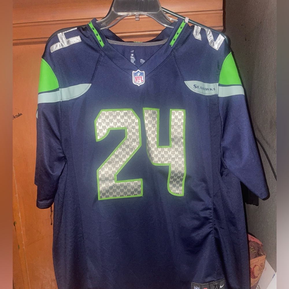 Seattle SeaHawks Nike Jersey Size XL Football NFL Jersey Lynch